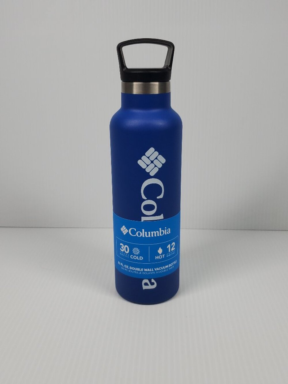 Columbia 21oz Double Wall Vacuum Bottle 30 HR Cold 12 HR Hot BPA Free New Blue